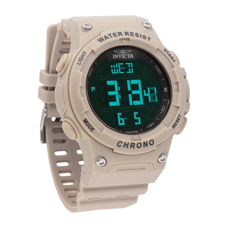Invicta Reloj Racing para Hombre con Movimiento Digital, Resistente al Agua y Correa de Poliuretano con Hebilla