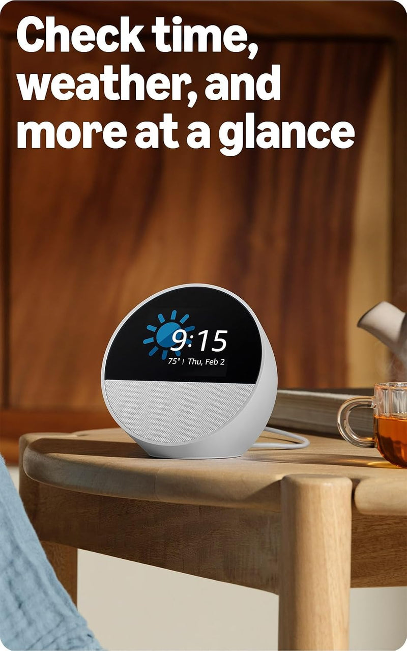 Amazon Echo Spot (2024) - Blanco Glaciar