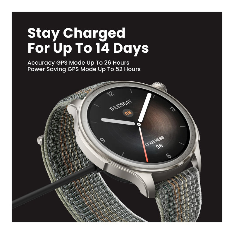 Amazfit Balance Smartwatch 4.6 cm con análisis corporal y de salud, GPS, Alexa, Bluetooth, duración de batería de 14 días