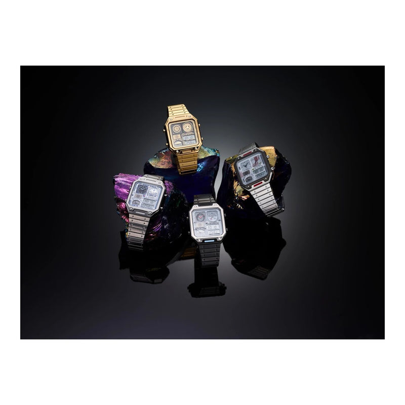 Reloj Citizen Star Wars Vintage Ana-Digi de acero inoxidable rectangular para hombre