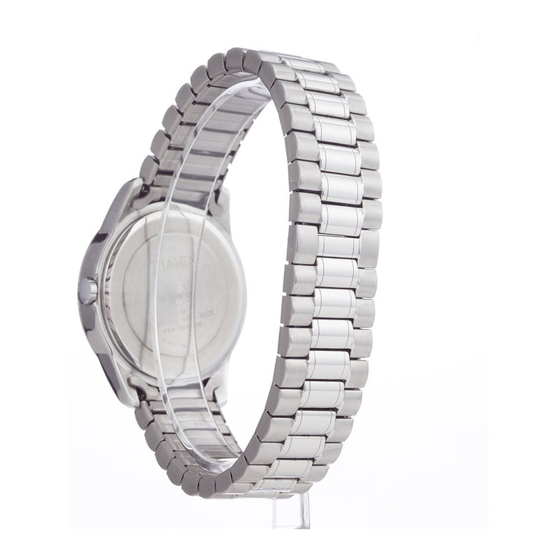 Reloj de pulsera Timex para hombre con caja de acero inoxidable y funciones de calendario y resistencia al agua