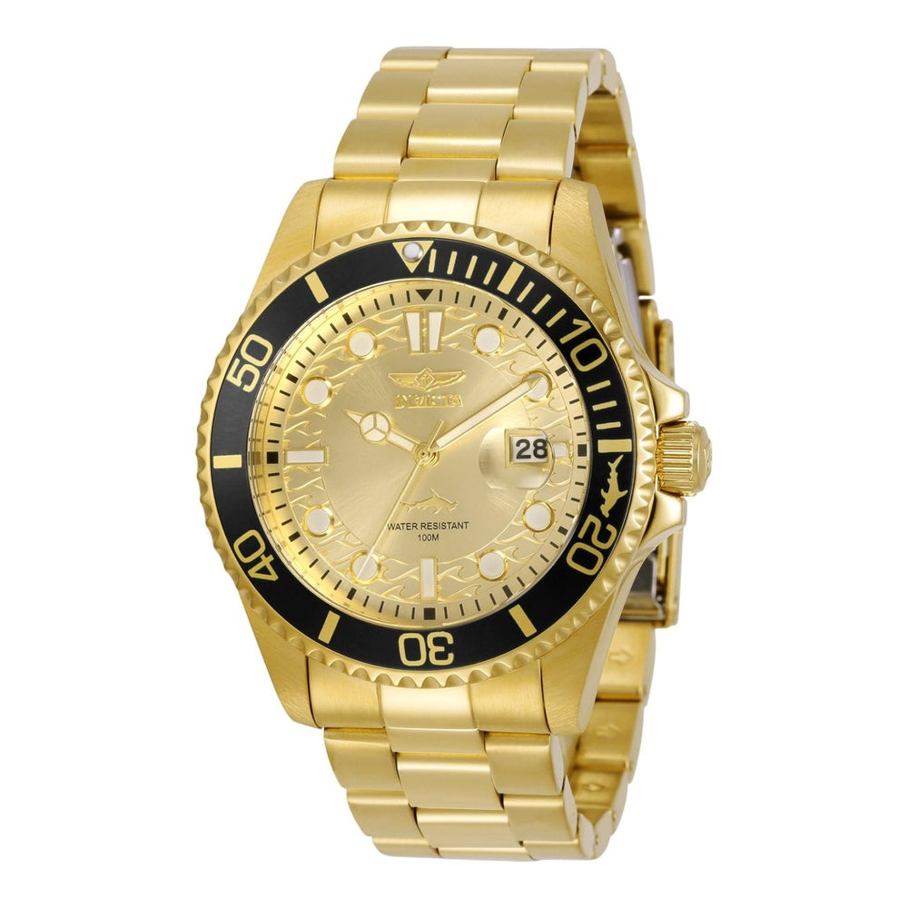 Invicta Reloj de cuarzo Pro Diver para hombre, diseño dorado, modelo 30025. Ideal para buzos