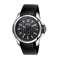 Citizen Eco-Drive Weekender reloj de pulsera para hombre con correa de poliuretano y caja de acero inoxidable