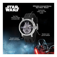 Reloj de cuarzo analógico Star Wars para adultos, diseño vintage con carcasa de acero inoxidable y resistencia al agua