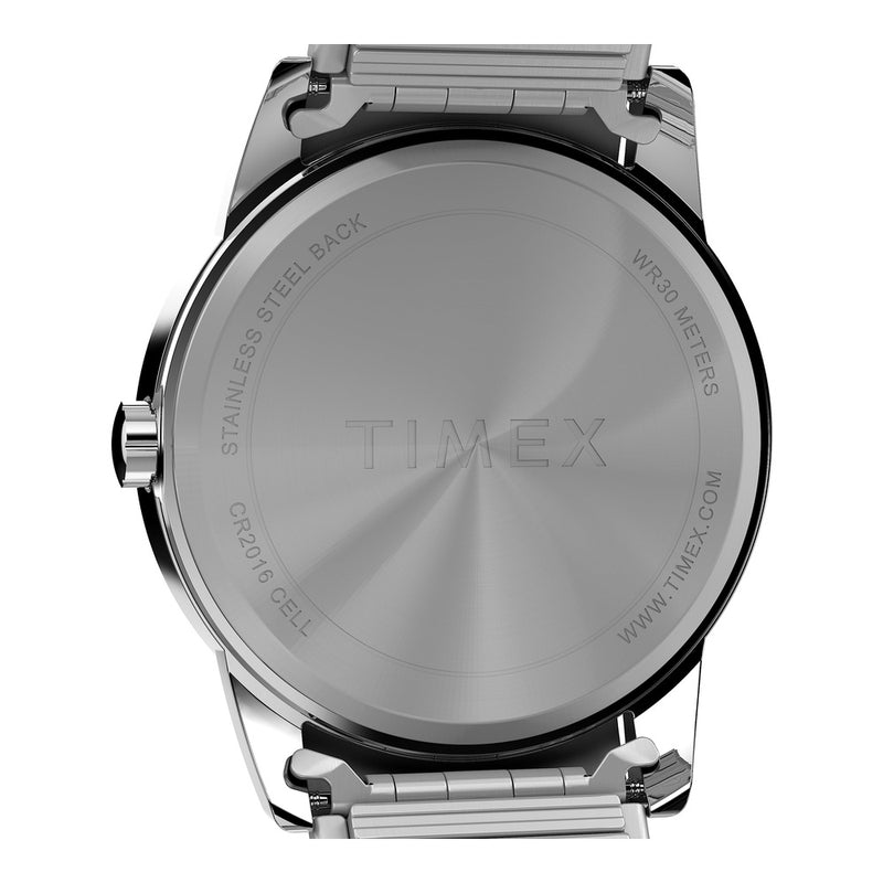 Reloj Easy Reader para hombre de Timex, diseño elegante con resistencia al agua y banda de acero inoxidable