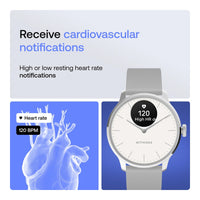 Withings ScanWatch Light - Reloj Inteligente Híbrido Con Monitoreo Cardíaco, Fitness, Ciclo Y Sueño