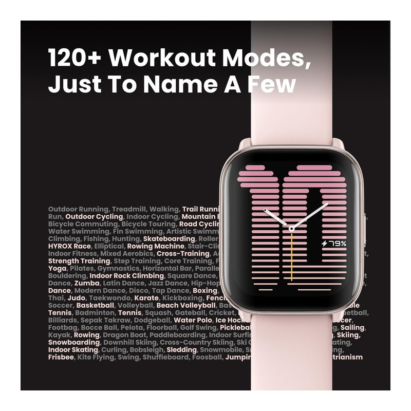 Amazfit Active Reloj Inteligente de 1.65 cm, IA de fitness, entrenador de sueño, GPS, Alexa, Bluetooth, batería de 14 días, Android/iPhone