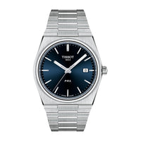 Tissot PRX para hombre con carcasa de acero inoxidable 316L, color gris, resistente al agua