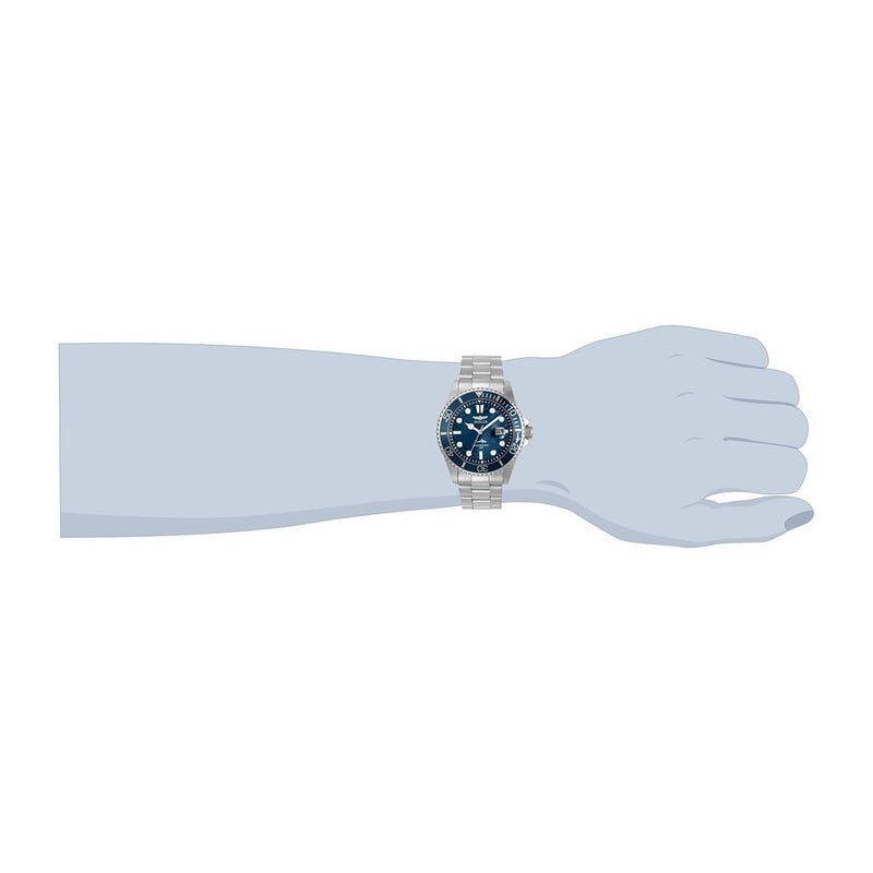 Invicta Reloj de cuarzo Pro Diver para hombre, plateado, de acero inoxidable, sumergible hasta 100 metros