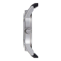 Citizen reloj de hombre, diseño casual, movimiento de cuarzo en acero inoxidable y cuero, color negro, modelo BI5000-01A