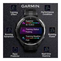 Garmin Forerunner 965 Reloj inteligente premium con GPS para correr y triatlón, incluye pantalla AMOLED y bisel de titanio