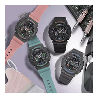 Reloj Casio Señoras G-Shock S-Series con Banda de Resina Rosa, Modelo GMAS140-4A, Analógico Digital