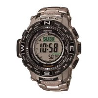Casio Pro Trek: reloj digital con energía solar, brújula, altímetro, barómetro, termómetro y resistencia al agua
