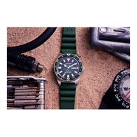 Citizen Reloj Promaster de buceo automático, acero inoxidable y correa verde, funciones avanzadas para aventureros