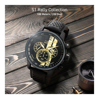Invicta S1 Rally, reloj de cuarzo para hombre, diseño elegante deportivo en acero inoxidable y cuero