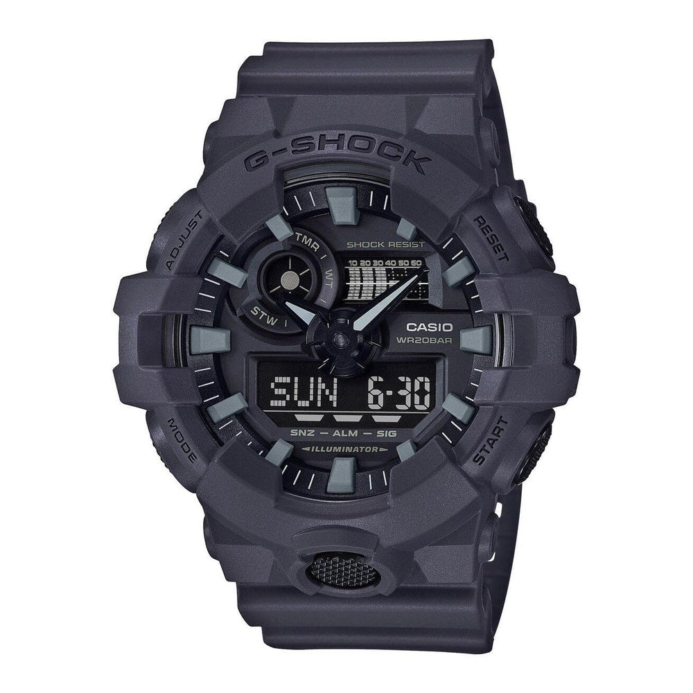 Reloj Casio G-Shock 700UC para hombre, resistente al agua y golpes, con correa y caja de resina, y movimiento de cuarzo