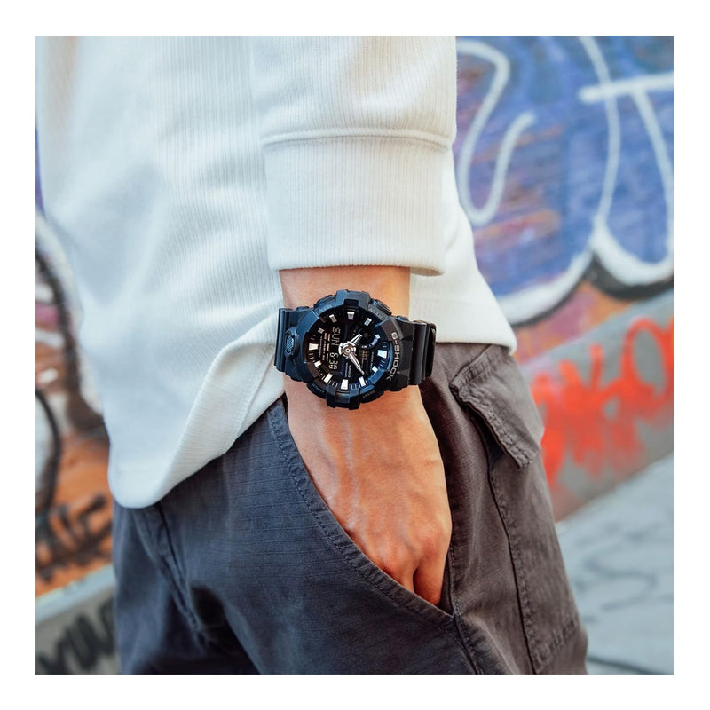 Reloj Casio G-SHOCK de cuarzo para hombre con luz LED, cronómetro, resistente al agua, ideal para deportes y uso diario