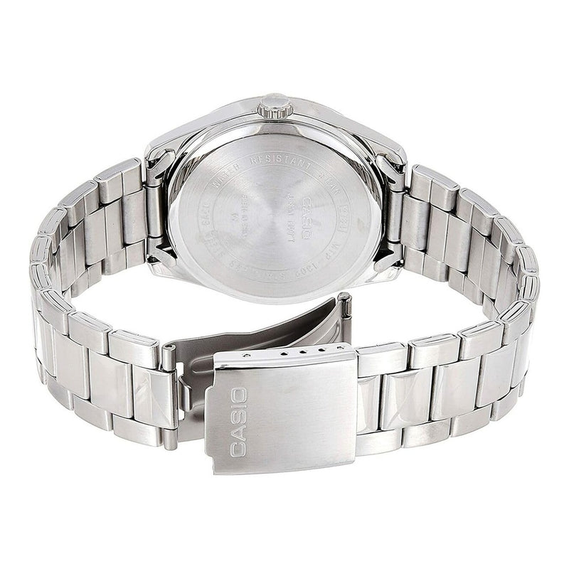 Reloj Casio Quartz para hombres con diseño en acero inoxidable y movimiento de cuarzo preciso, incluye batería