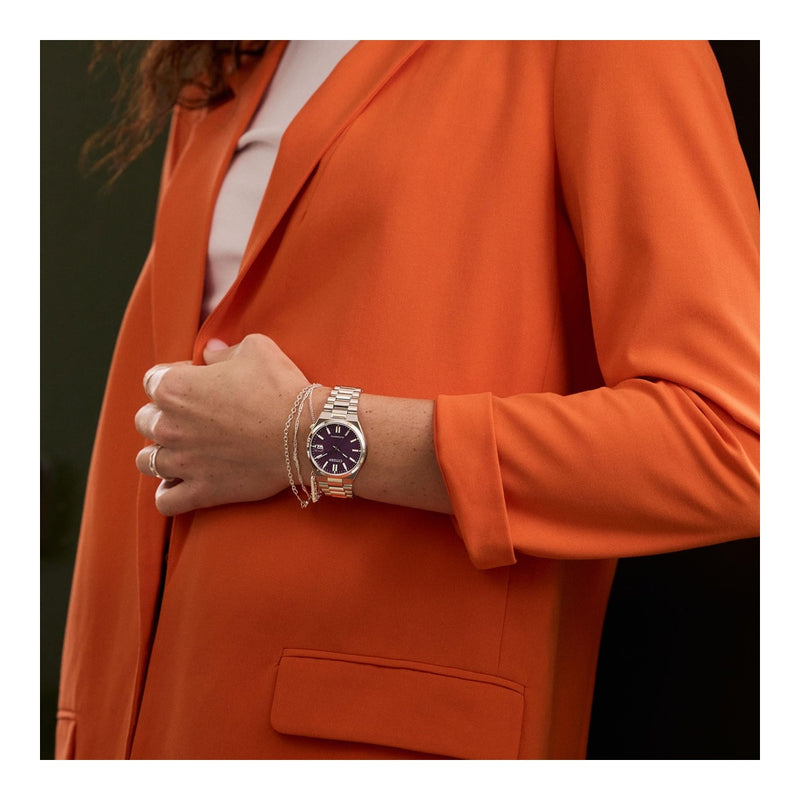 Reloj Citizen Tsuyosa Automático - Esfera Púrpura (NJ0200-50W)
