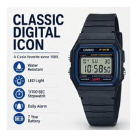 Casio F91W 1 Classic Resin Digital Watch