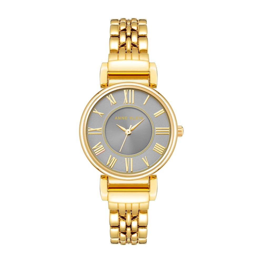 Reloj de pulsera para mujer Anne Klein con cristal mineral resistente y diseño elegante