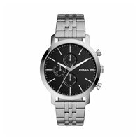 Reloj de cuarzo de acero inoxidable Fossil Luther para hombre con funciones de cronógrafo y resistencia al agua