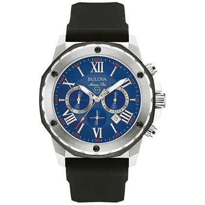 Bulova Marine Star 98B258 - Esfera Azul, Correa de Goma (44mm)