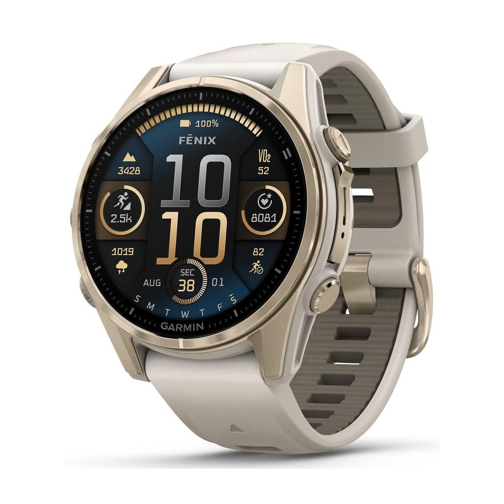 Garmin Fenix 8 - Sapphire - Soft Gold