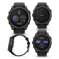 Garmin Fenix 8 - Sapphire Solar - Titanium Carbon Gray