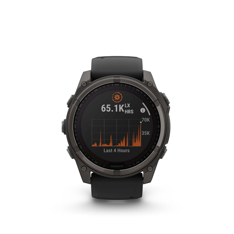 Garmin Fenix 8 - Sapphire Solar - Titanium Carbon Gray