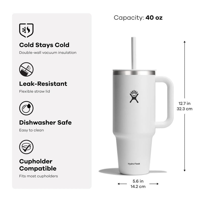 Hydro Flask Travel Tumbler 40oz - Winter Night