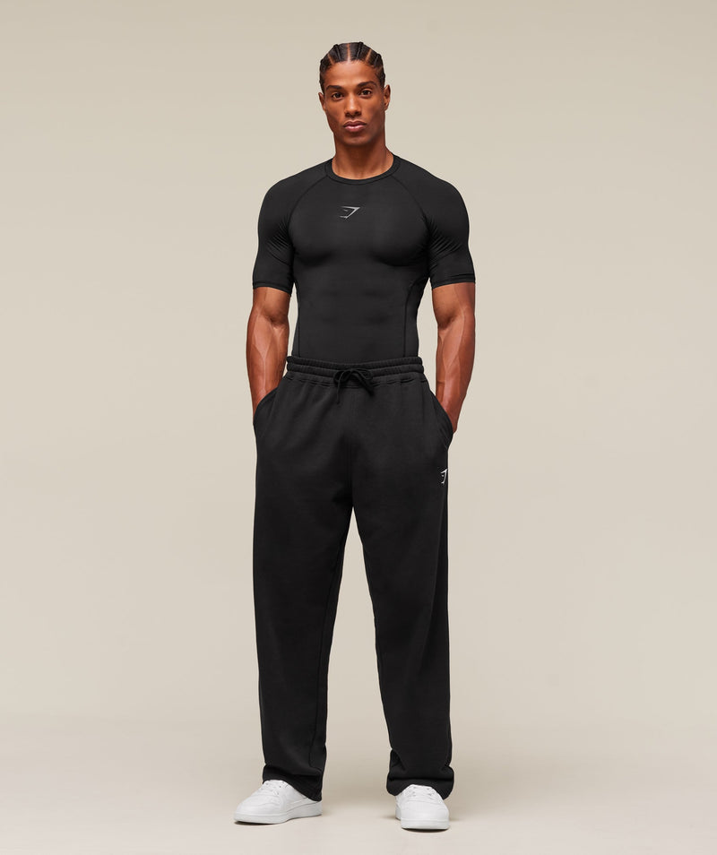 Gymshark Element Baselayer T-Shirt Negro - Vista lateral