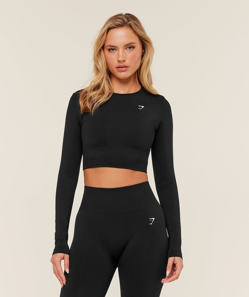 Gymshark Everyday Top corto de manga larga sin costuras
