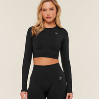 Gymshark Everyday Top corto de manga larga sin costuras