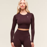 Gymshark Everyday Top corto de manga larga sin costuras