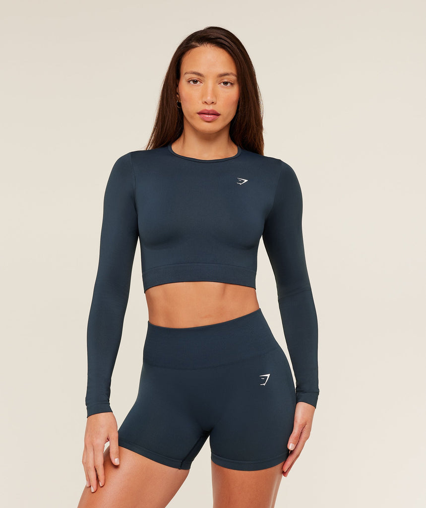 Gymshark Everyday Top corto de manga larga sin costuras