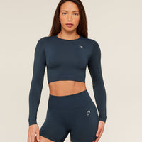 Gymshark Everyday Top corto de manga larga sin costuras