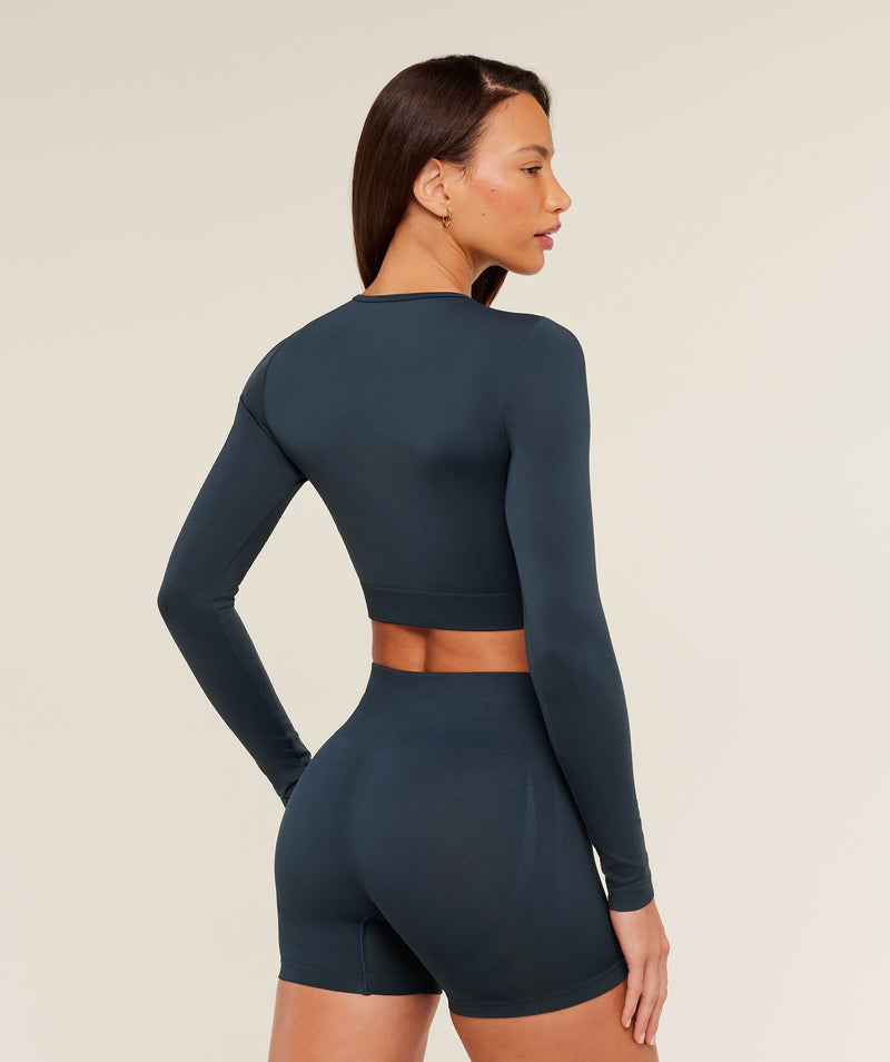 Gymshark Everyday Top corto de manga larga sin costuras