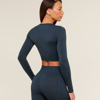 Gymshark Everyday Top corto de manga larga sin costuras