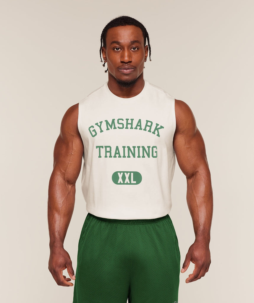 Gymshark Gymshark Training Graphic Tank - Soft White