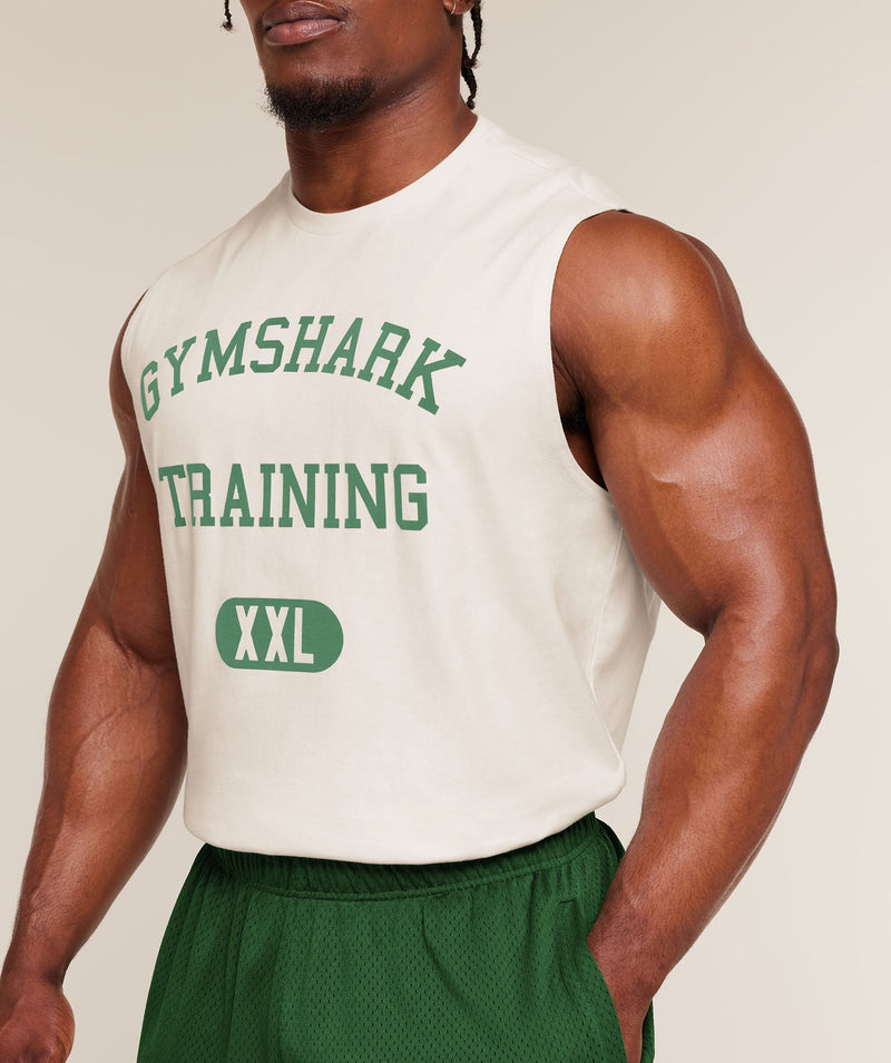 Gymshark Gymshark Training Graphic Tank - Soft White