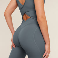 Gymshark Leggings acampanados con espalda cruzada