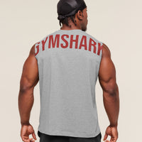 Gymshark Power Cut Off Tank - Charcoal Core Marl