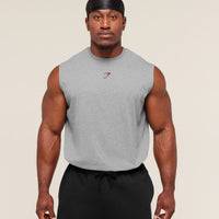 Gymshark Power Cut Off Tank - Charcoal Core Marl