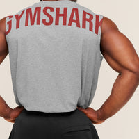 Gymshark Power Cut Off Tank - Charcoal Core Marl