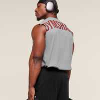 Gymshark Power Cut Off Tank - Charcoal Core Marl
