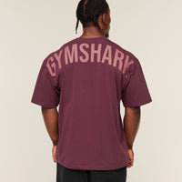 Gymshark Power T-Shirt - GS Impact Burgundy