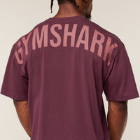 Gymshark Power T-Shirt - GS Impact Burgundy