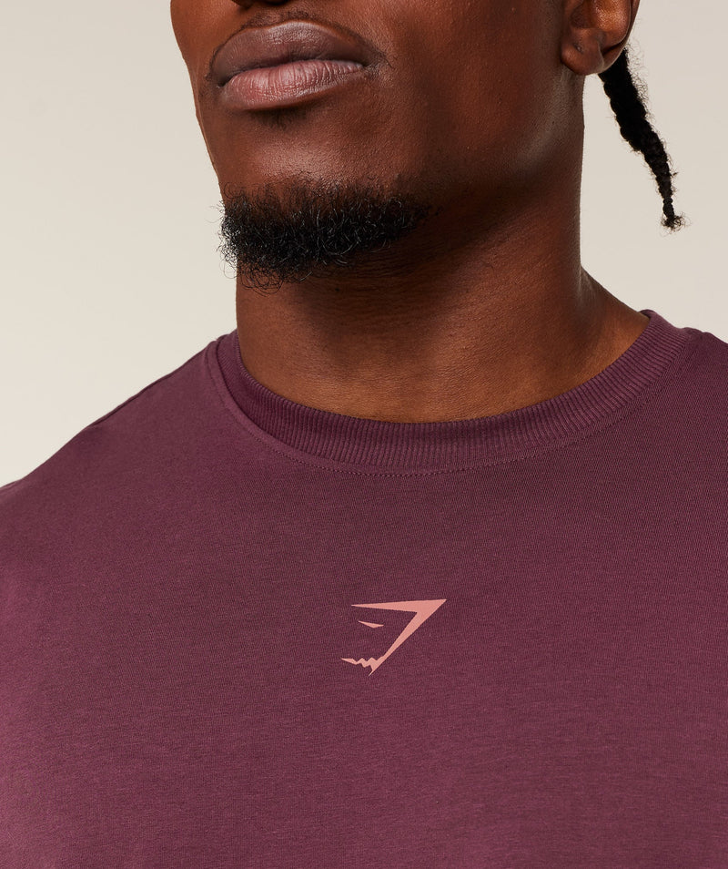 Gymshark Power T-Shirt - GS Impact Burgundy