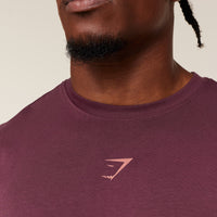 Gymshark Power T-Shirt - GS Impact Burgundy